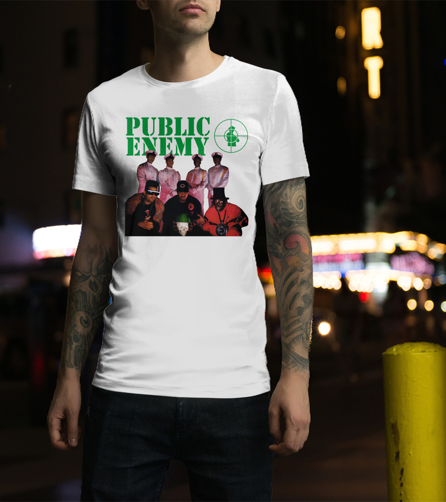 Public Enemy Famous Hip Hop Group Photo T-Shirt