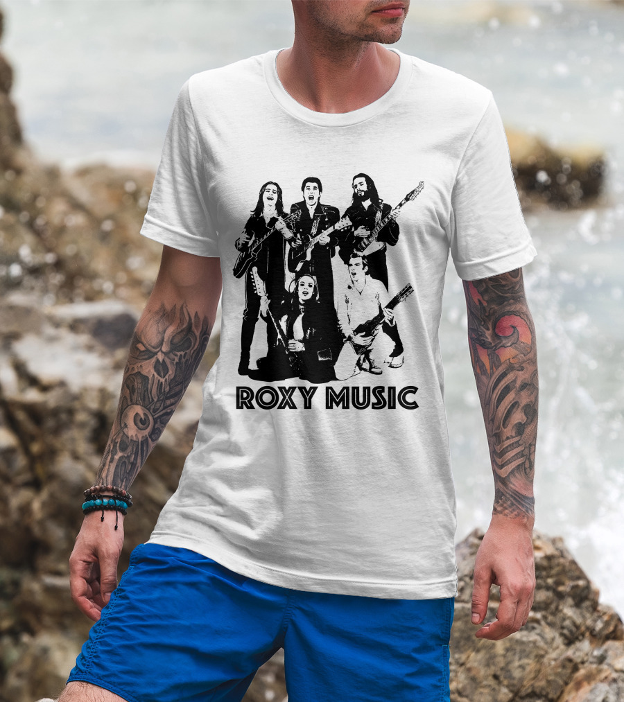 Roxy Music Band Members With Guitars T-Shirt
