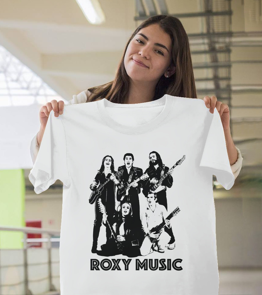 Roxy Music Band Members With Guitars T-Shirt
