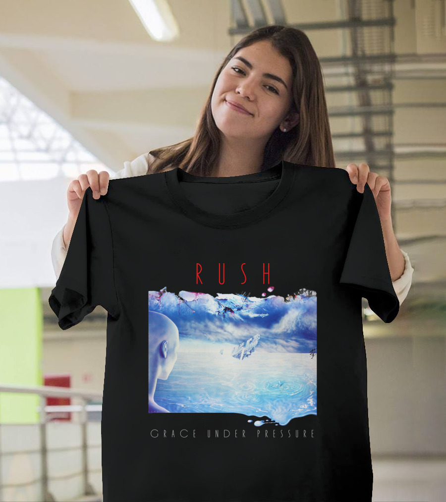 Rush Grace Under Pressure Oceanic Scene T-Shirt