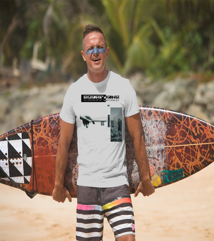 Scorpions Crazy World Key And Door Landscape T-Shirt