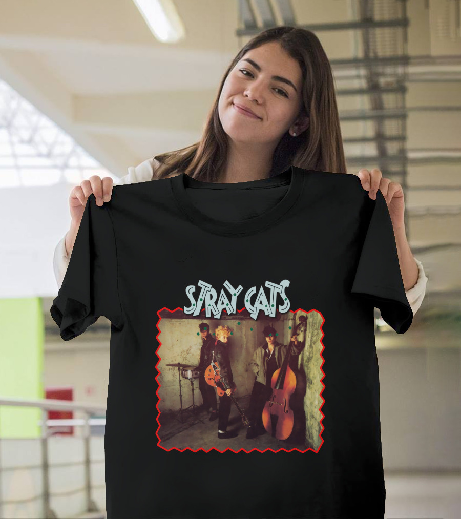 Stray Cats Rockabilly Band Trio T-Shirt
