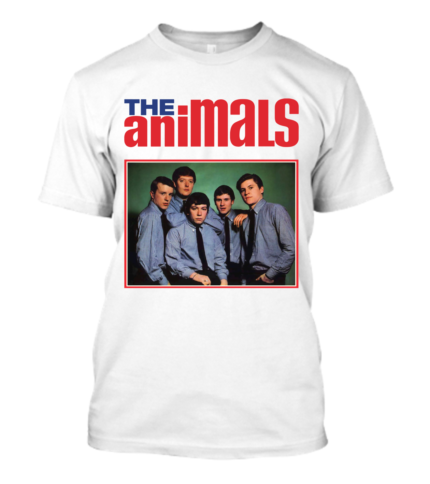The Animals Band Portrait In Classic Style T-Shirt