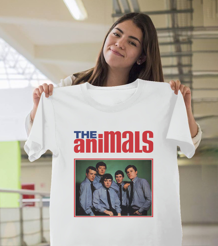 The Animals Band Portrait In Classic Style T-Shirt