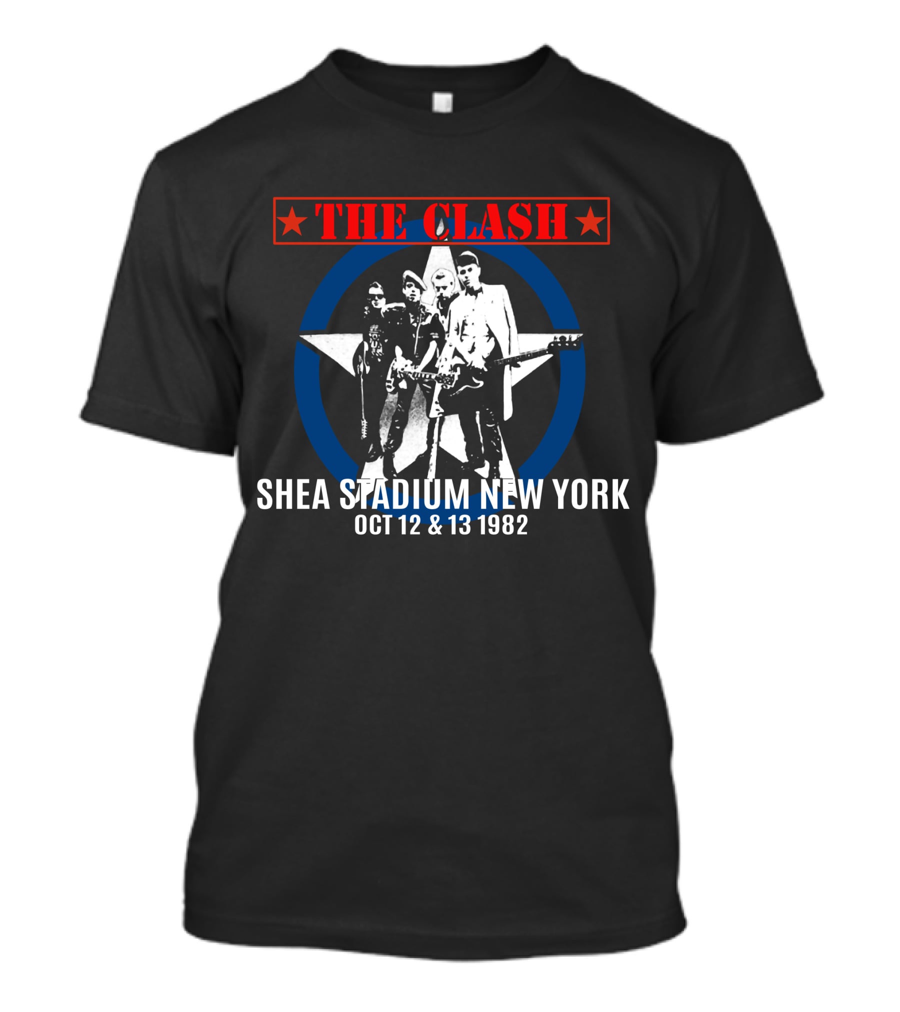 The Clash Shea Stadium New York Oct 12 & 13 1982 T-Shirt