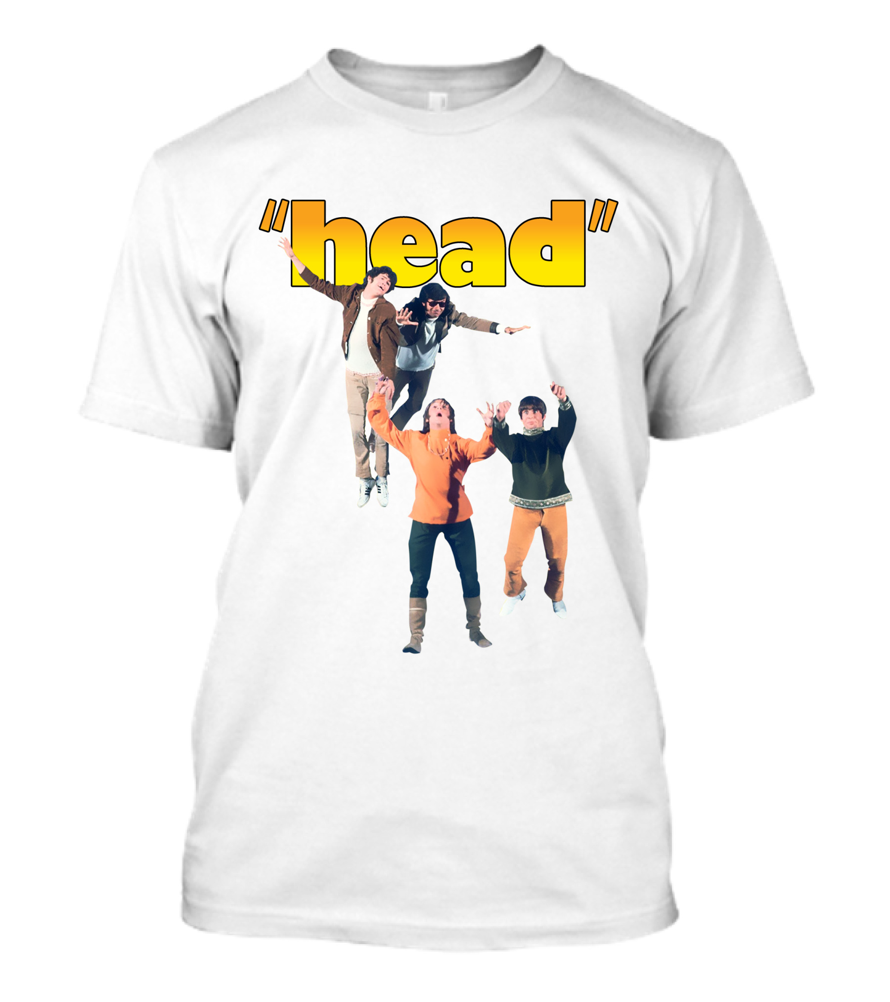 Monkees Head Jumping Pose Retro Style T-Shirt