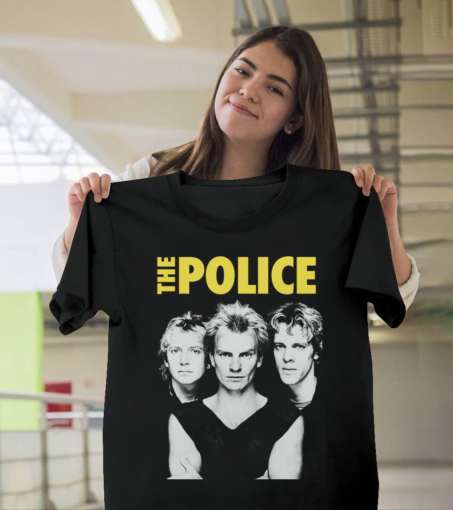 The Police Band Black And White T-Shirt
