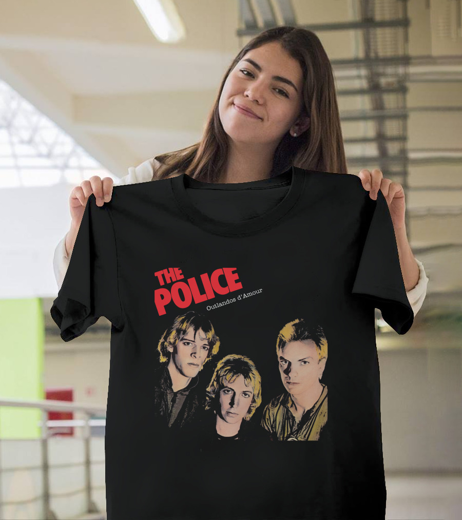 The Police Outlandos D'amour Album Cover Artwork T-Shirt