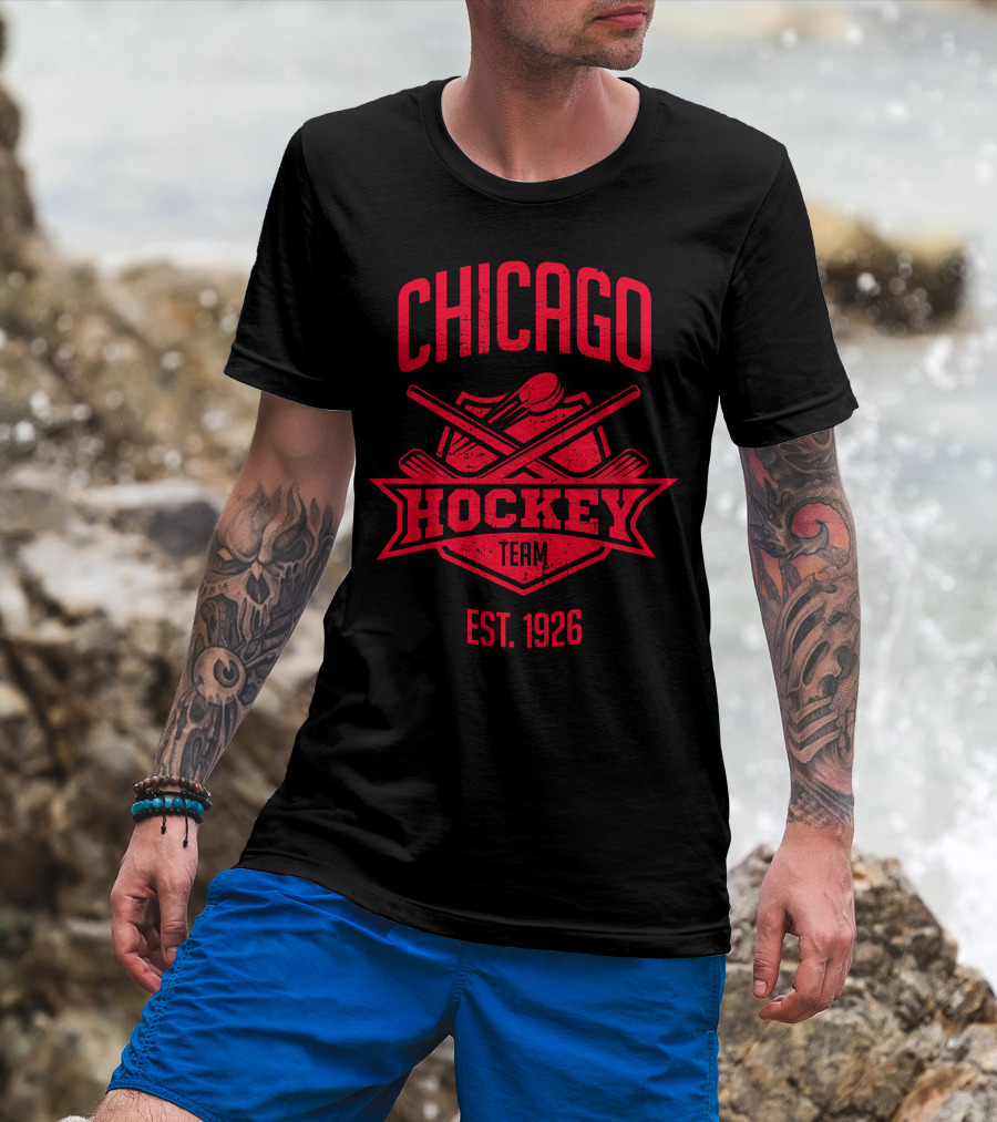 Chicago Blackhawks Hockey Team Est. 1926 T-Shirt