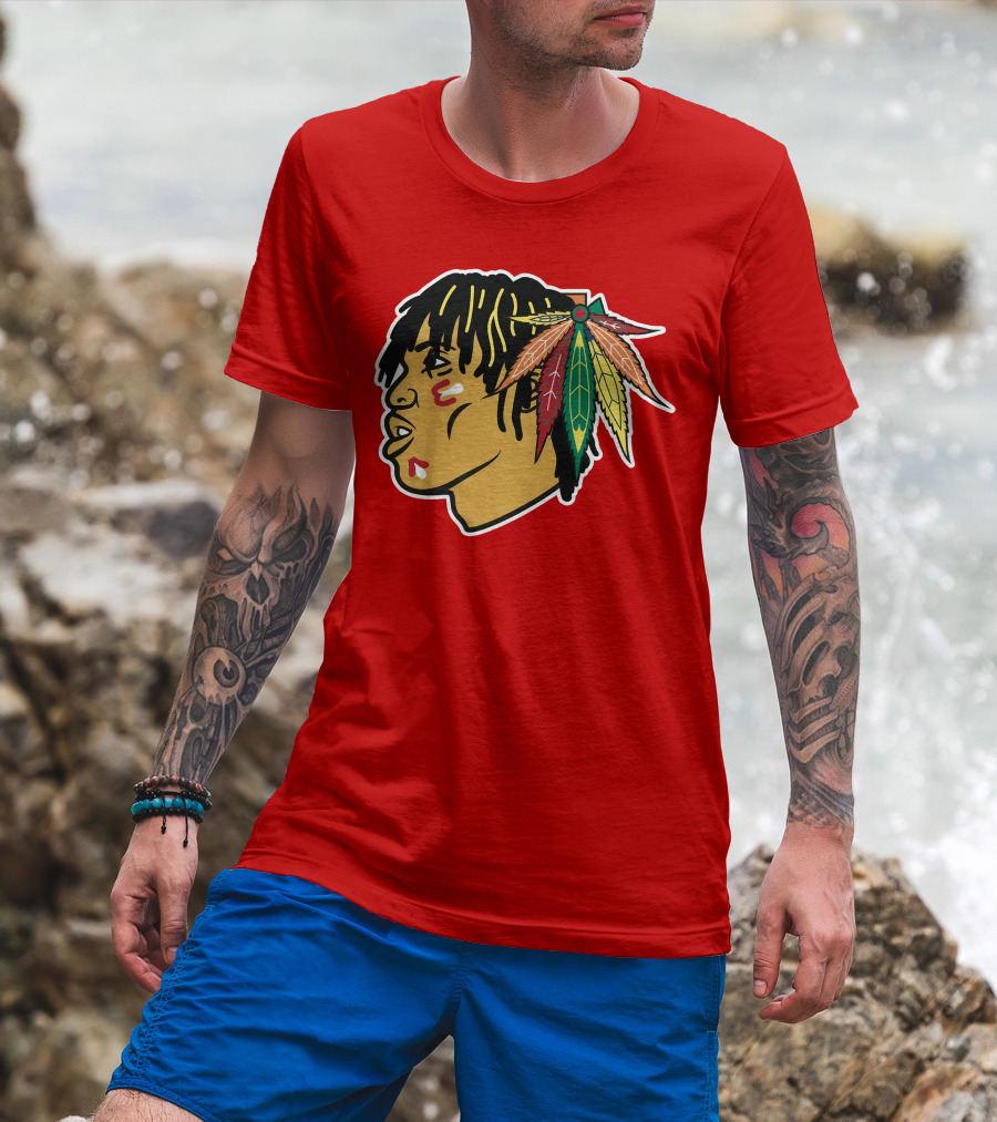 Chicago Blackhawks 21 Rap Logo Custom T-Shirt