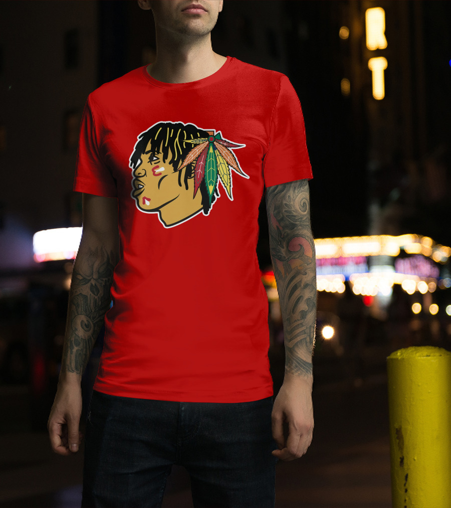 Chicago Blackhawks 21 Rap Logo Custom T-Shirt