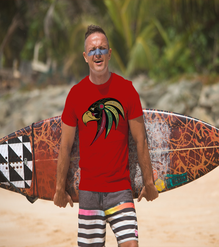 Chicago Blackhawks Stylized Hawk Head T-Shirt