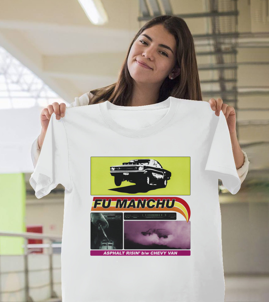 Fu Manchu Asphalt Risin' B/W Chevy Van T-Shirt