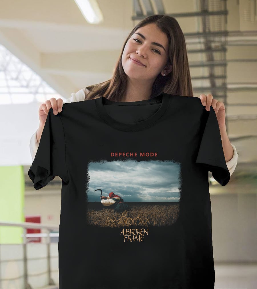 Depeche Mode A Broken Frame Wheat Field Scythe Album Cover T-Shirt