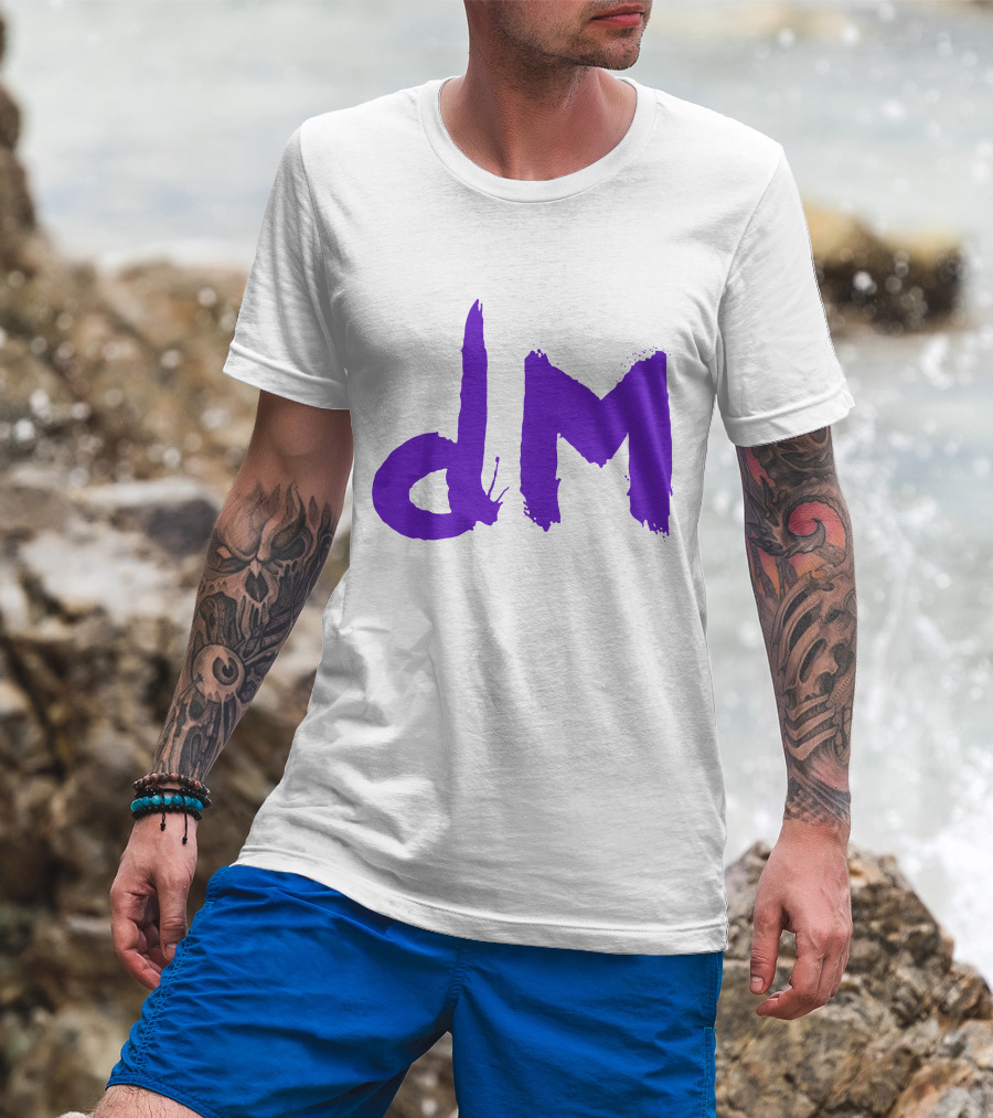 Depeche Mode Dm 5 Purple Brushstroke T-Shirt
