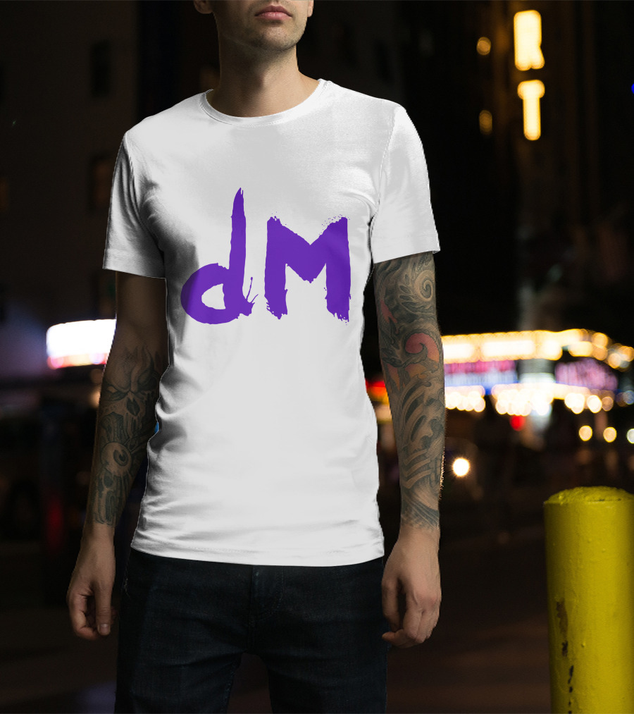 Depeche Mode Dm 5 Purple Brushstroke T-Shirt