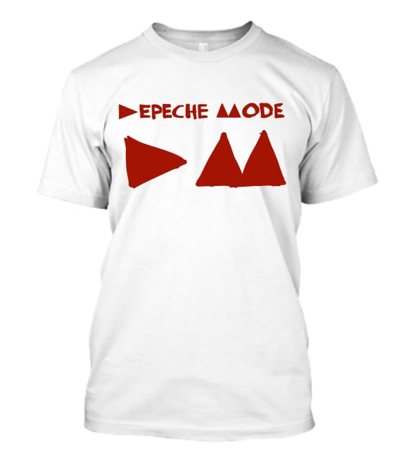 Depeche Mode Triangle Symbol Red Theme T-Shirt