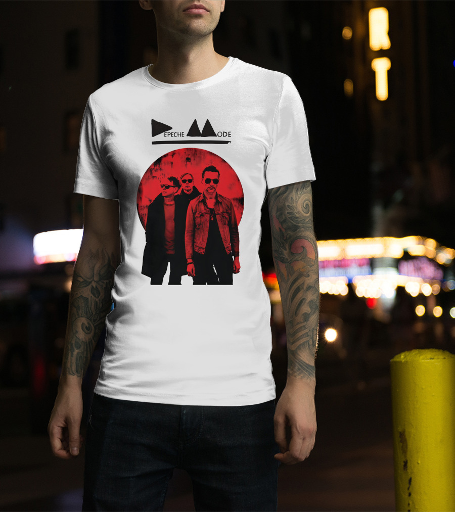 Depeche Mode Band Red Circle T-Shirt