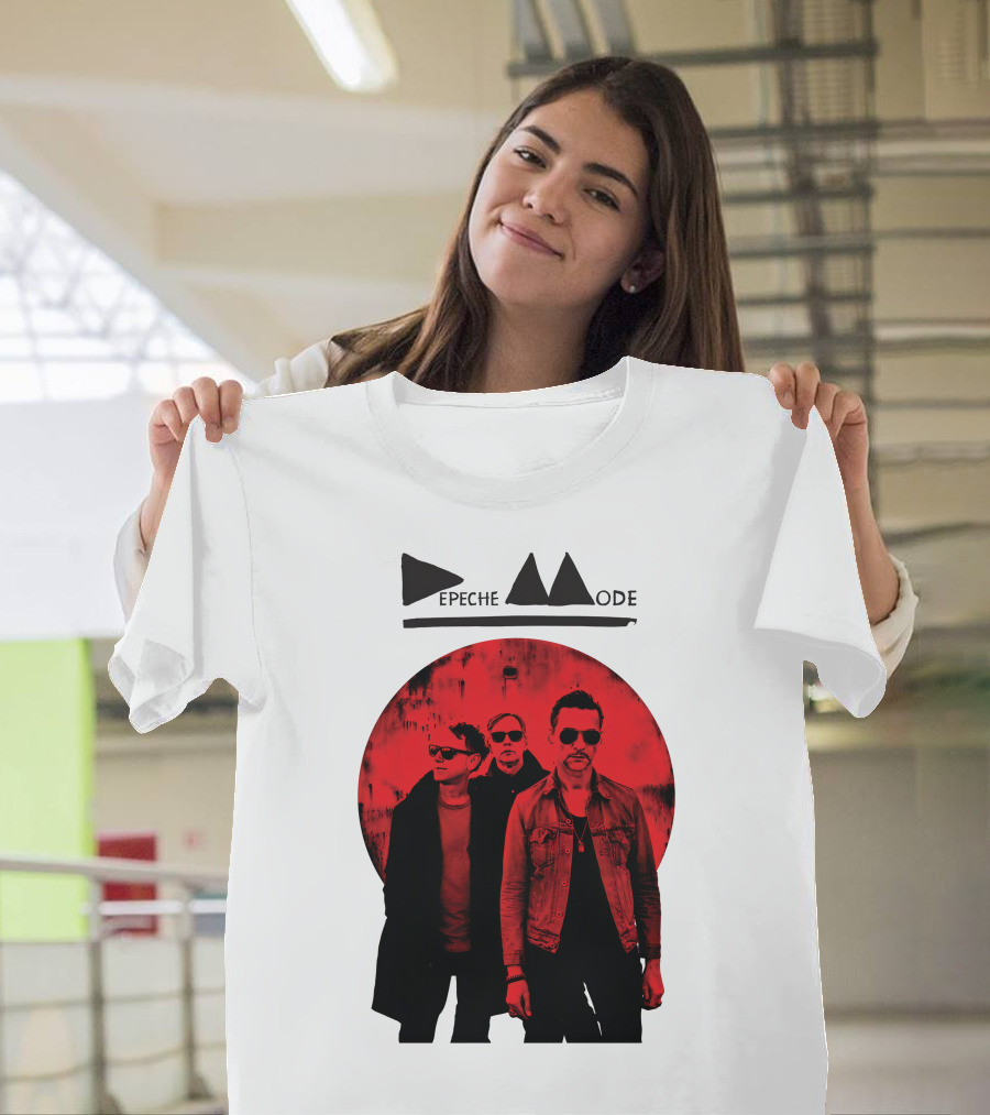 Depeche Mode Band Red Circle T-Shirt