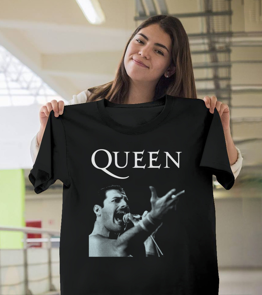 Queen Freddie Mercury Singing Iconic Pose T-Shirt