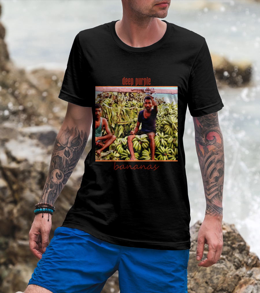 Deep Purple Bananas Album Cover Artwork T-Shirt