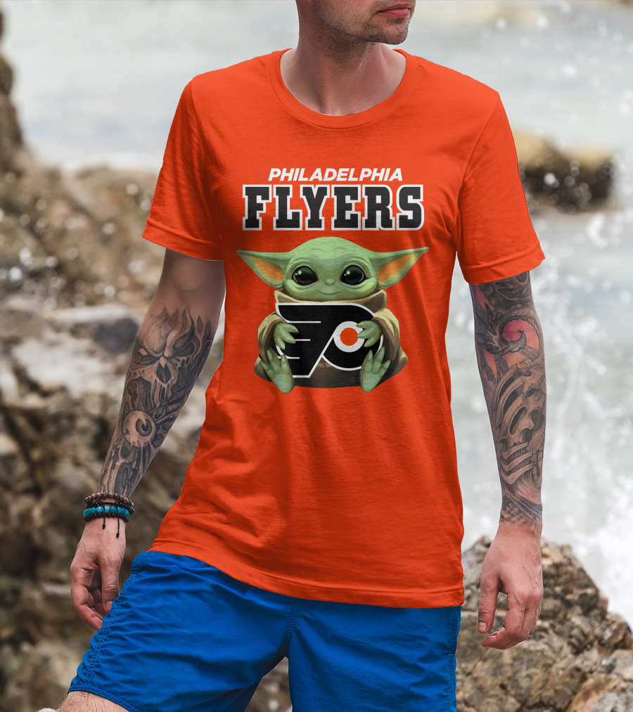 Philadelphia Flyers Baby Yoda T-Shirt