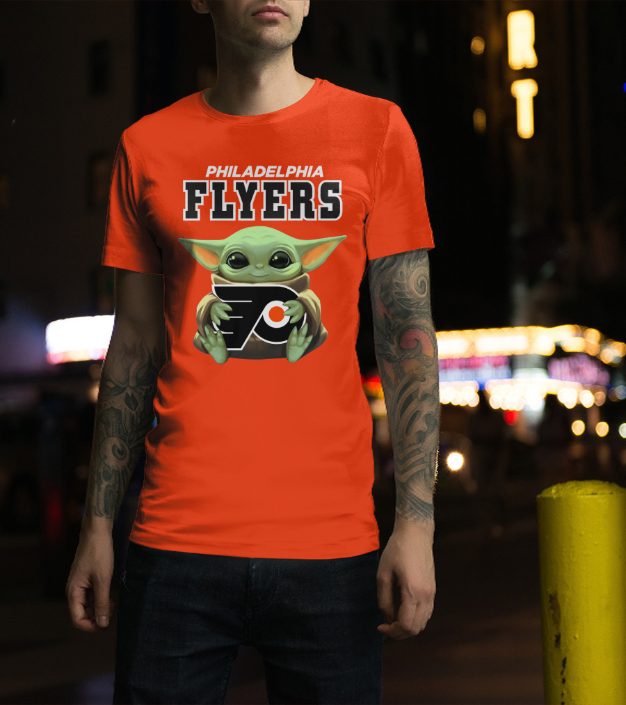 Philadelphia Flyers Baby Yoda T-Shirt