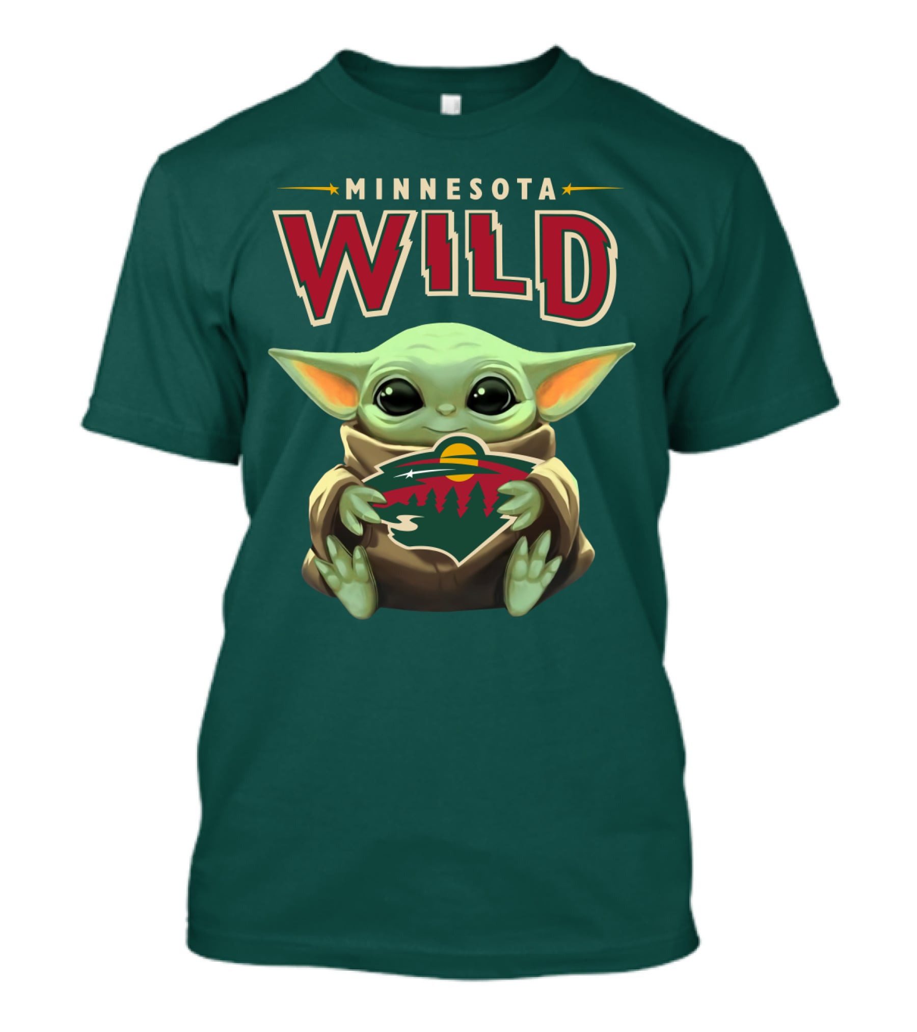 Minnesota Wild Baby Yoda T-Shirt