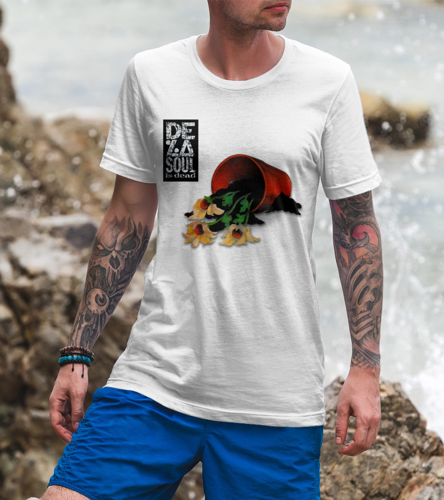 De La Soul Is Dead Flowers Spilling From A Pot T-Shirt