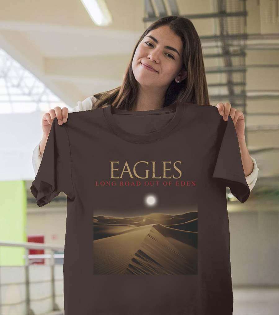 Eagles Long Road Out Of Eden Desert Scene T-Shirt