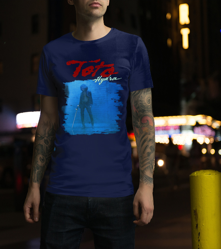 Toto Hydra Sword Figure Blue Square T-Shirt
