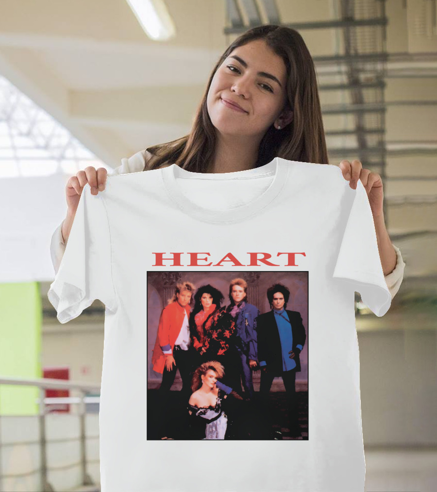 Heart Band Group Members Photograph T-Shirt
