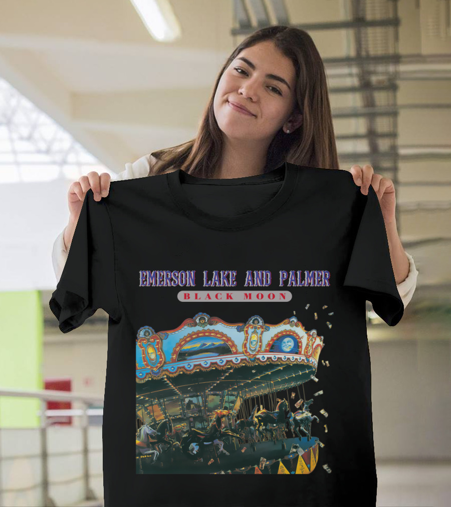 Emerson Lake and Palmer Black Moon Carousel T-Shirt