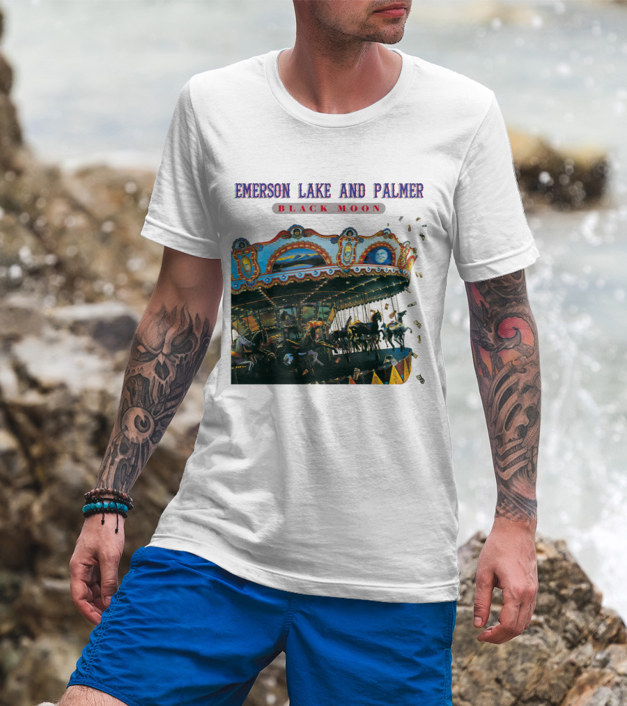 Emerson Lake And Palmer Black Moon Carousel T-Shirt