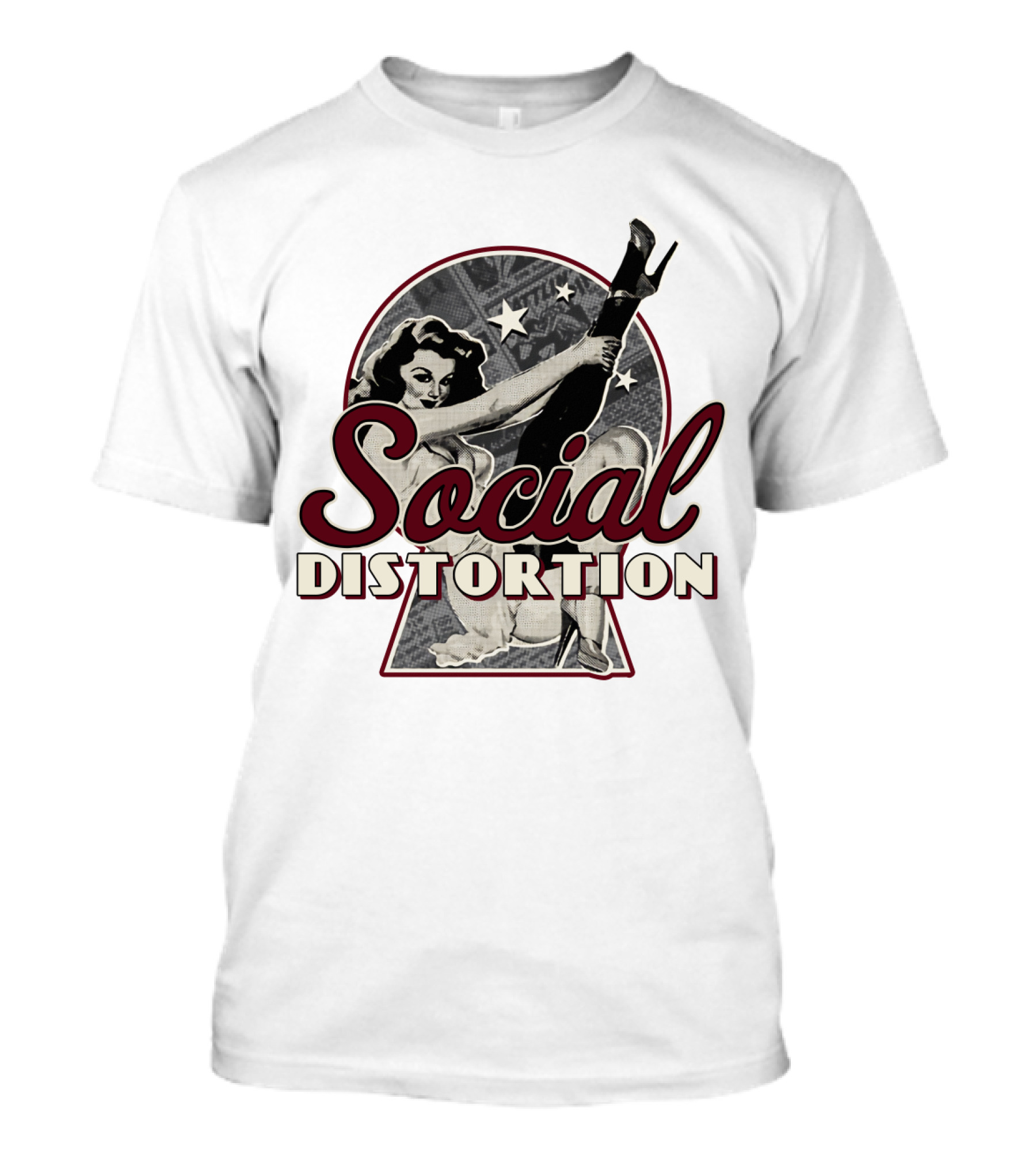 Social Distortion Retro Pin-Up Star T-Shirt