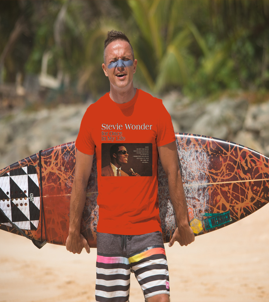 Stevie Wonder For Once In My Life Album Sunny You Met Your Match Songs T-Shirt