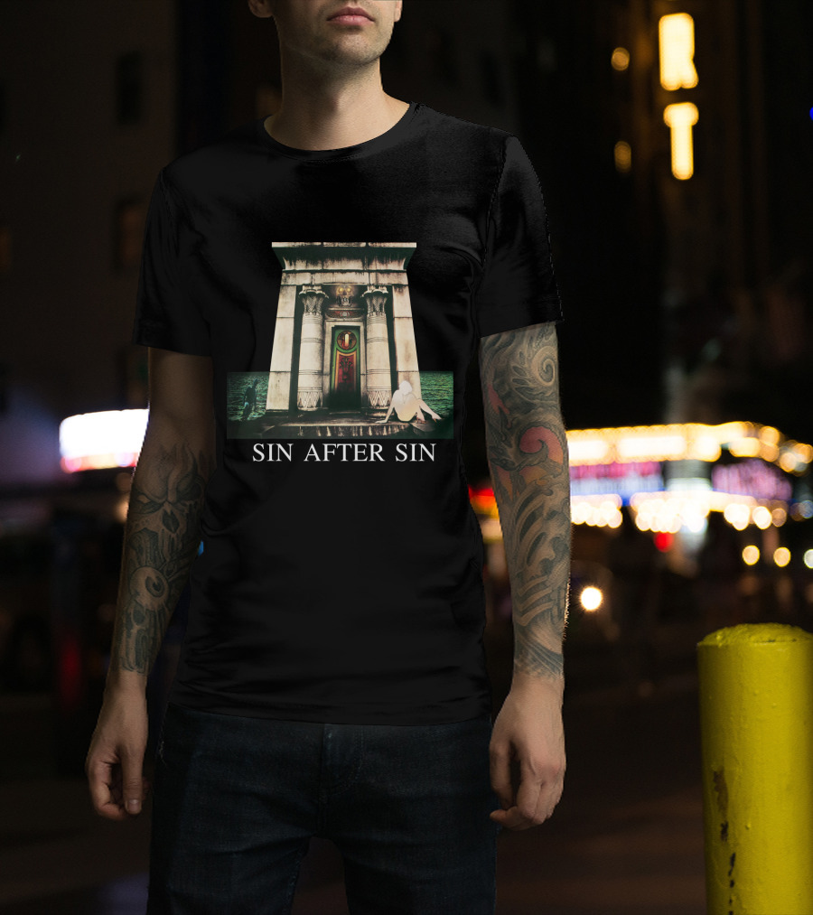 Judas Priest Sin After Sin Gothic Temple T-Shirt