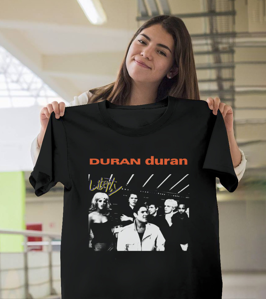 Duran Duran Liberty Black and White Group T-Shirt