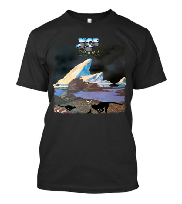 Yes Drama Album Art With Iceberg Landscape And Silhouetted Animals T-Shirt