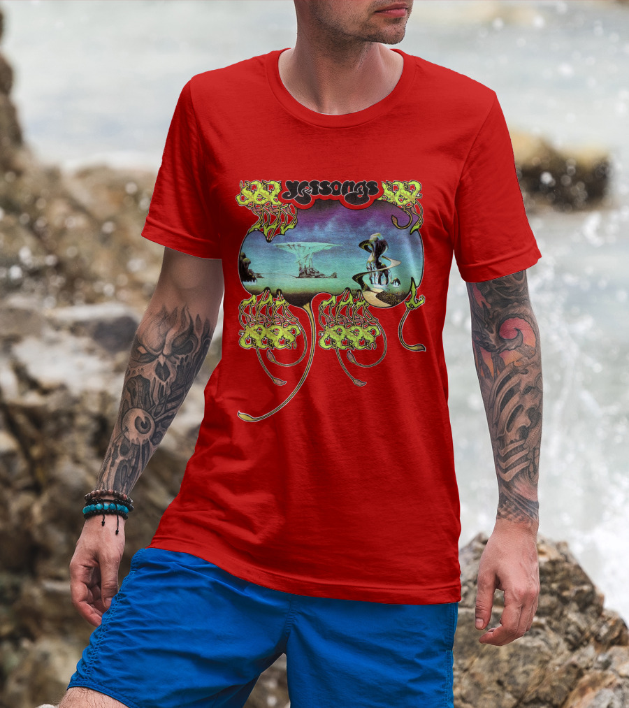 Yes Yessongs Album Artwork Fantasy Landscape T-Shirt