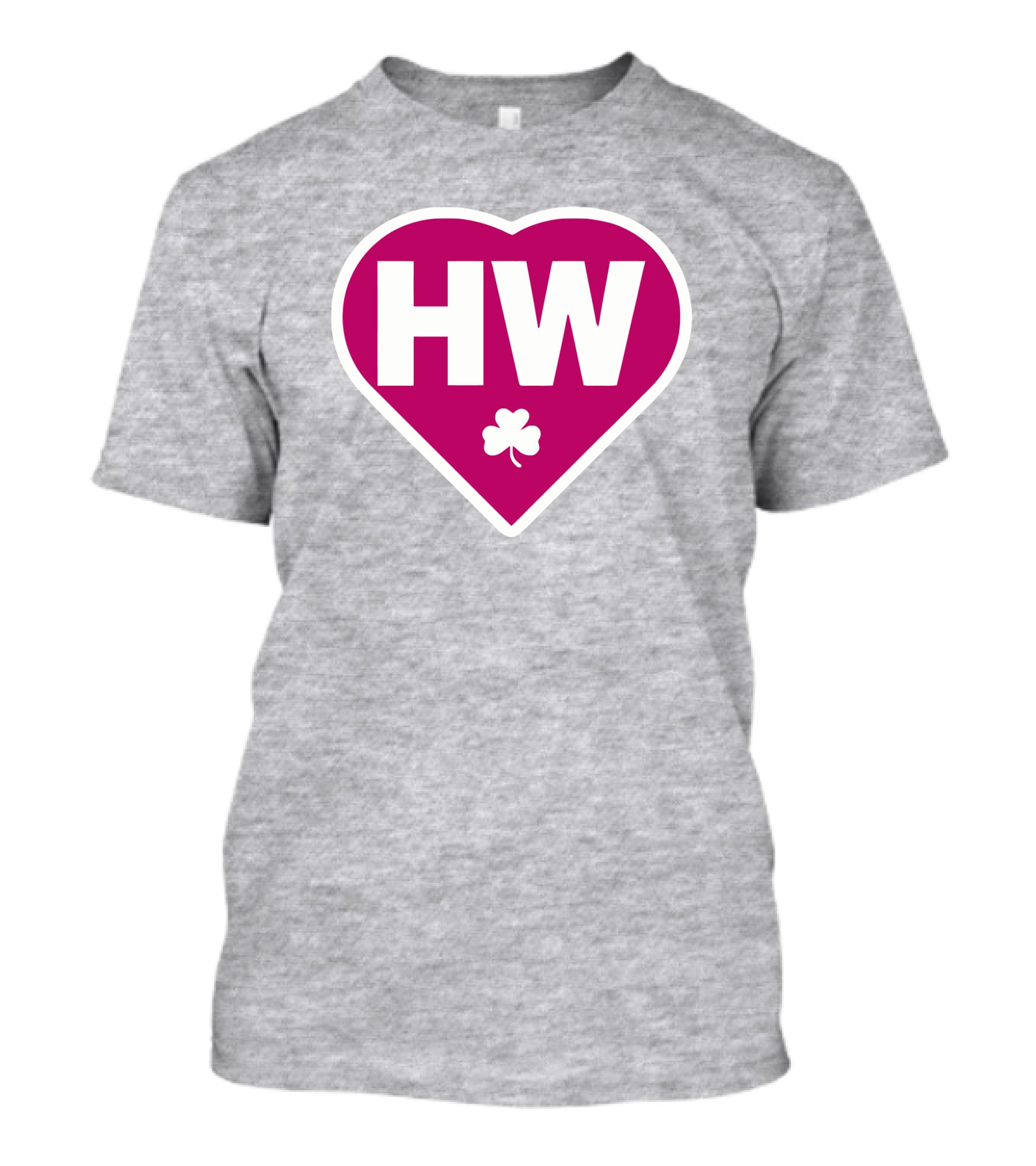 HW Heart With Shamrock Icon Celtics T-Shirt