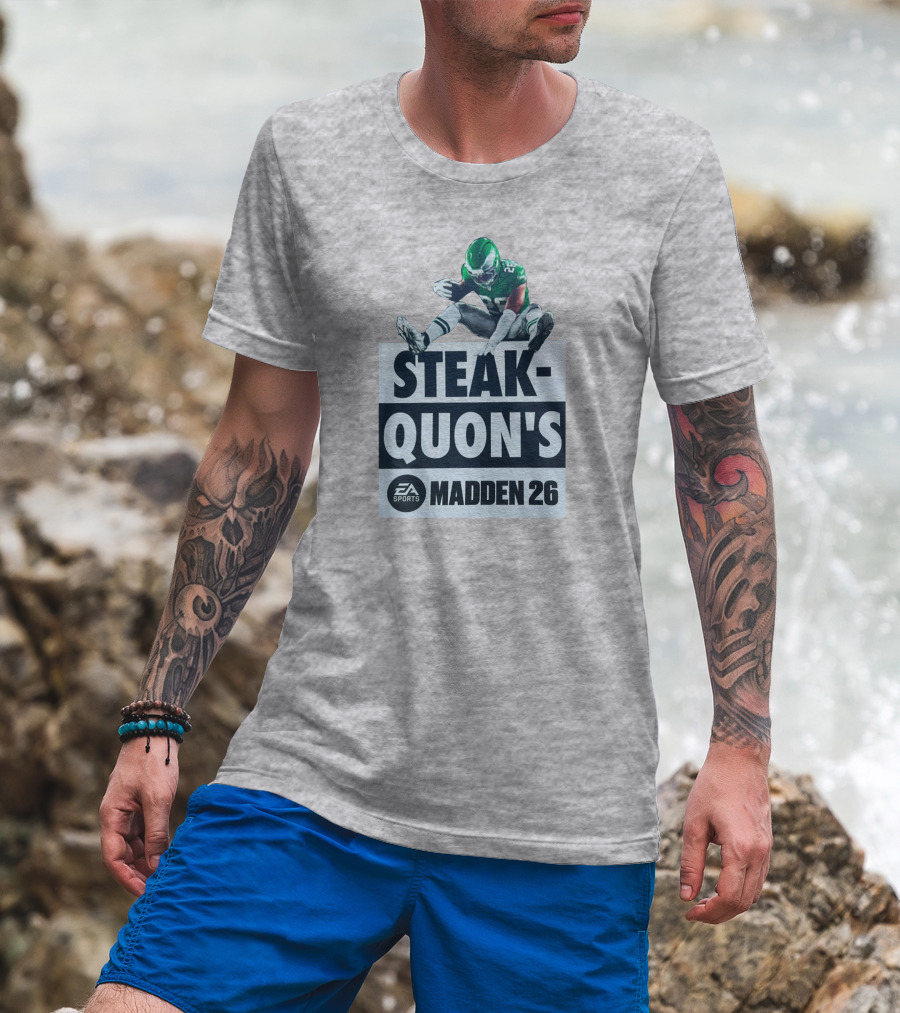 Saquon Barkley Steak Quon’s EA Sports Madden 26 Philadelphia Eagles T-Shirt