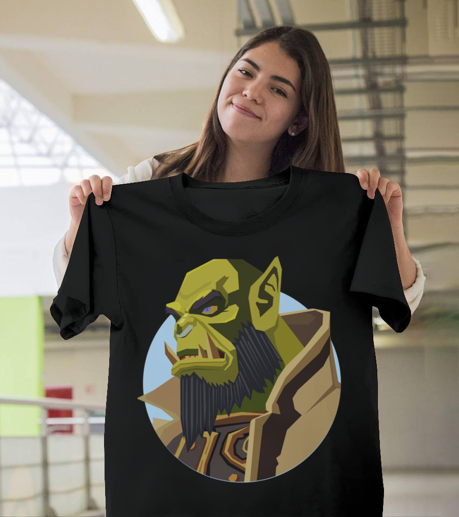 Chief Of The Horde J Green Orc Character T-Shirt