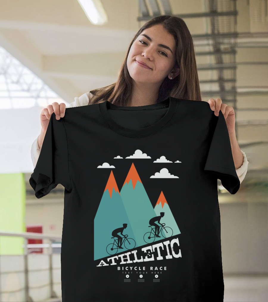 Athletic Bicycle Race Mountain Cyclist T-Shirt