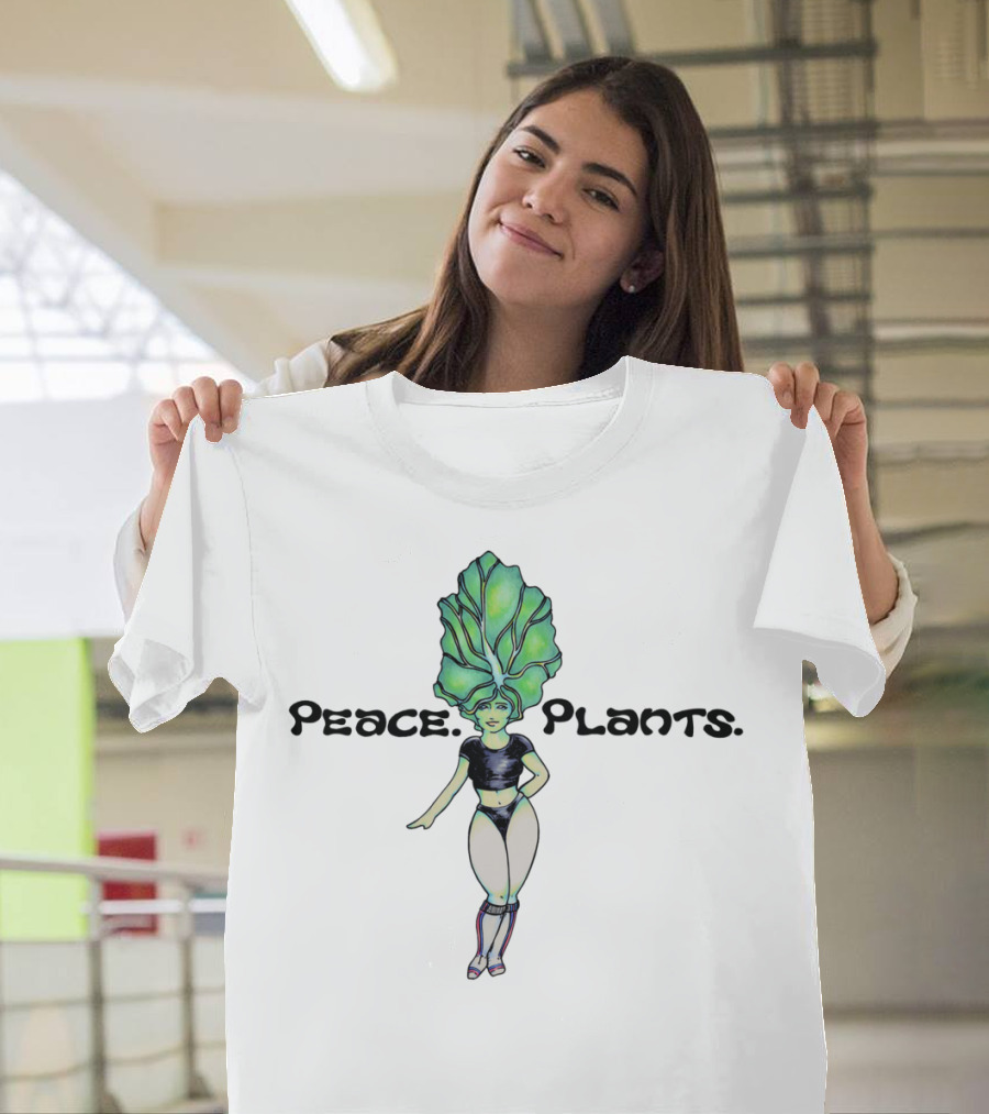 Peace Plants Bok Choy Veggie Girl T-Shirt