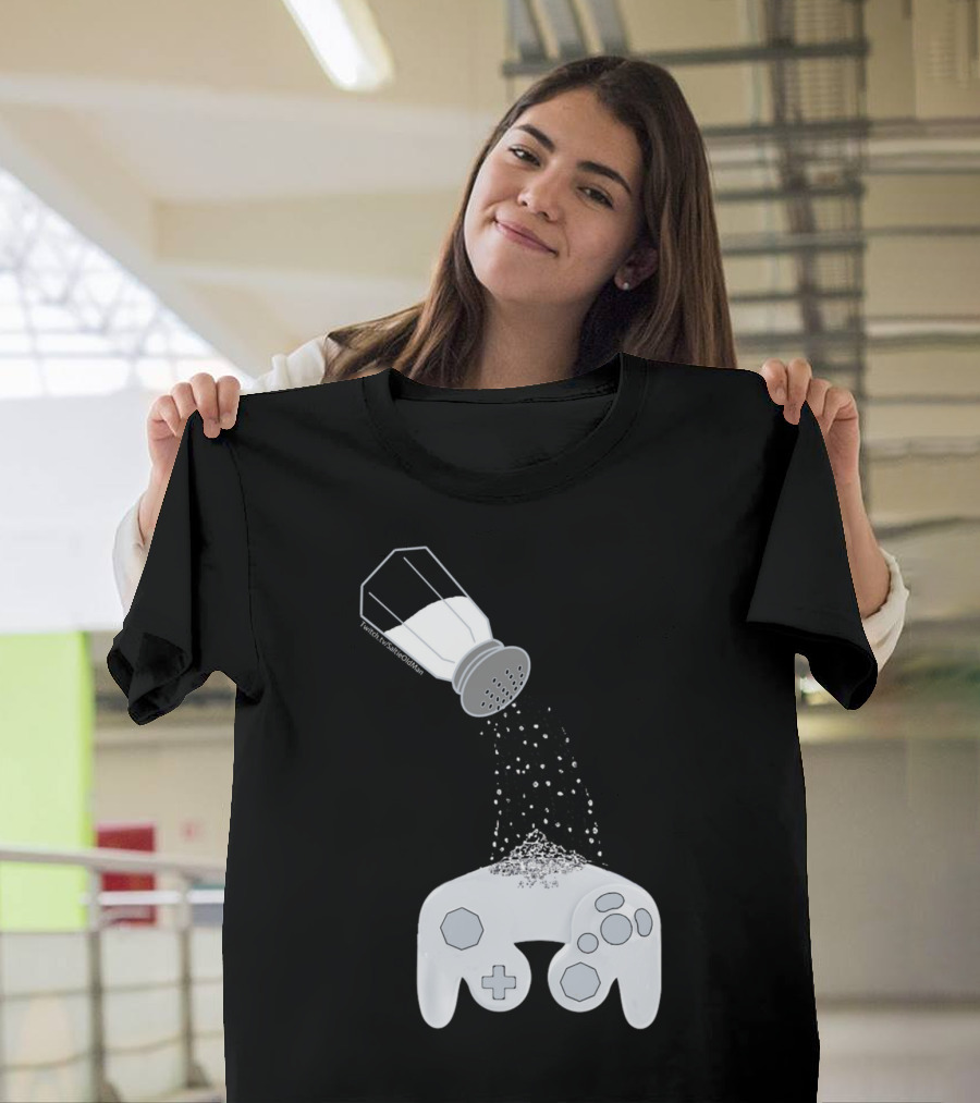 Saltie Controller Twitch Gamers Salt Shaker Controller Mix T-Shirt