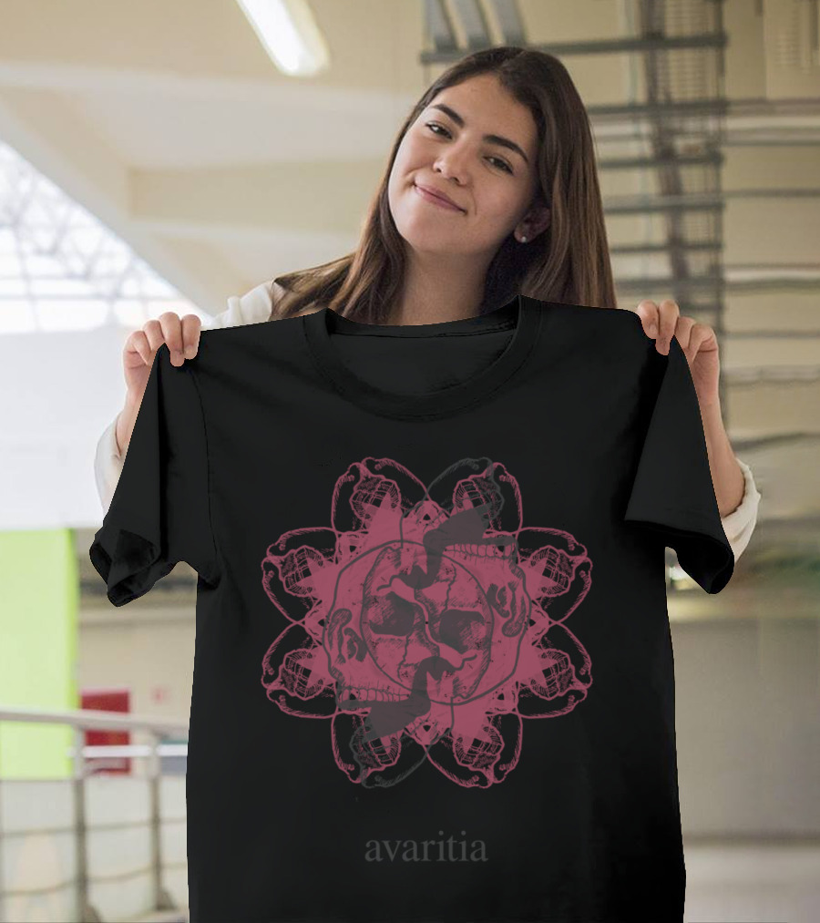 Avaritia Skull Mandala Dark T-Shirt
