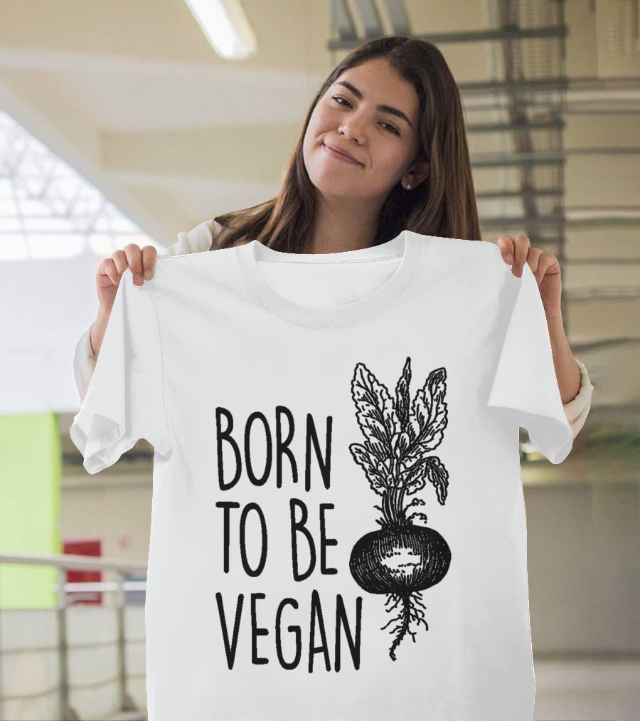 BORN TO BE VEGAN Radish T-Shirt