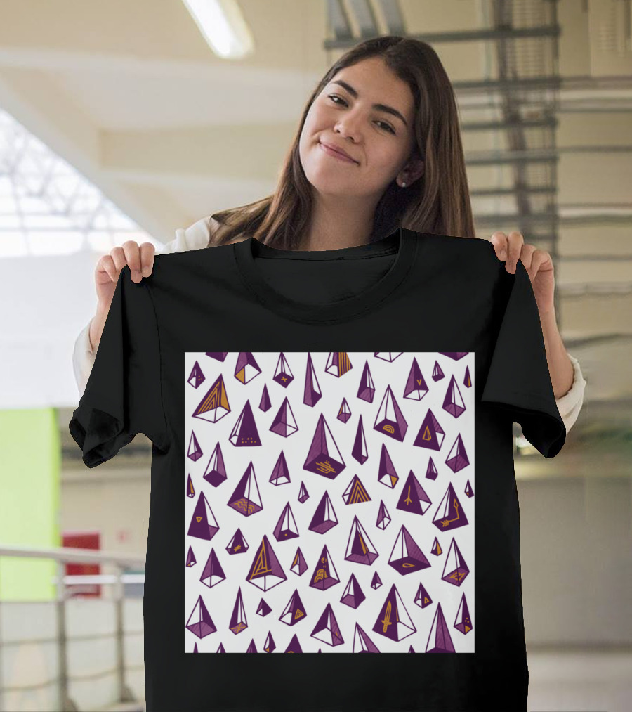 Triangles Are My Favorite Shape Pattern Aesthetic Backpack B T-Shirt