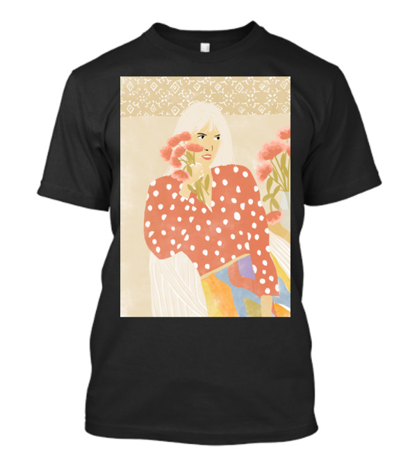 Destiny Is In Her Hands Flowers Polka Dots T-Shirt